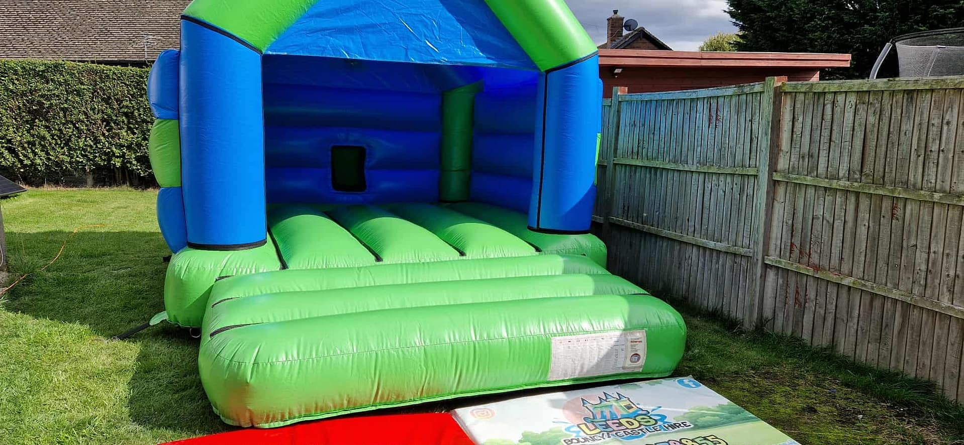 Green & Blue Bouncy Castle