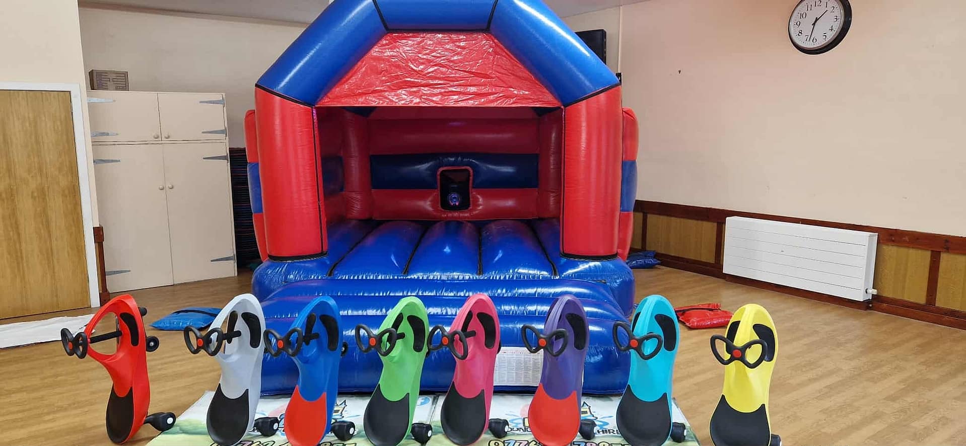 Blue & Red Bouncy Castle