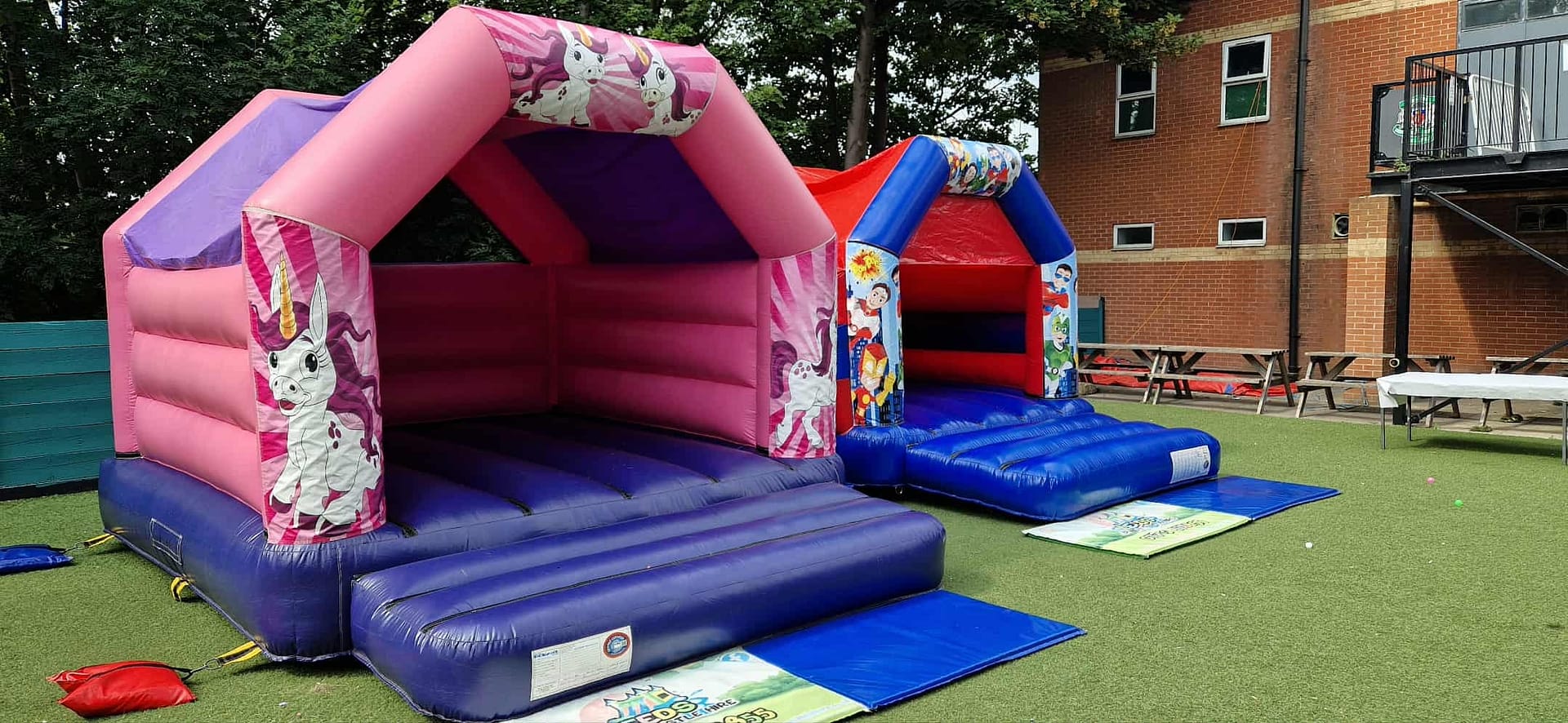 Unicorn Bouncy Castle - Purple & Pink - Image 2